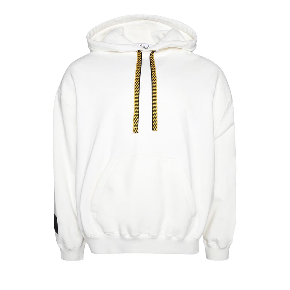 Lanvin Curb Lace Hoodie White Mustang