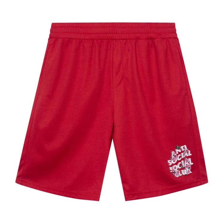 Anti Social Social Club Drama Club Mesh Shorts Red