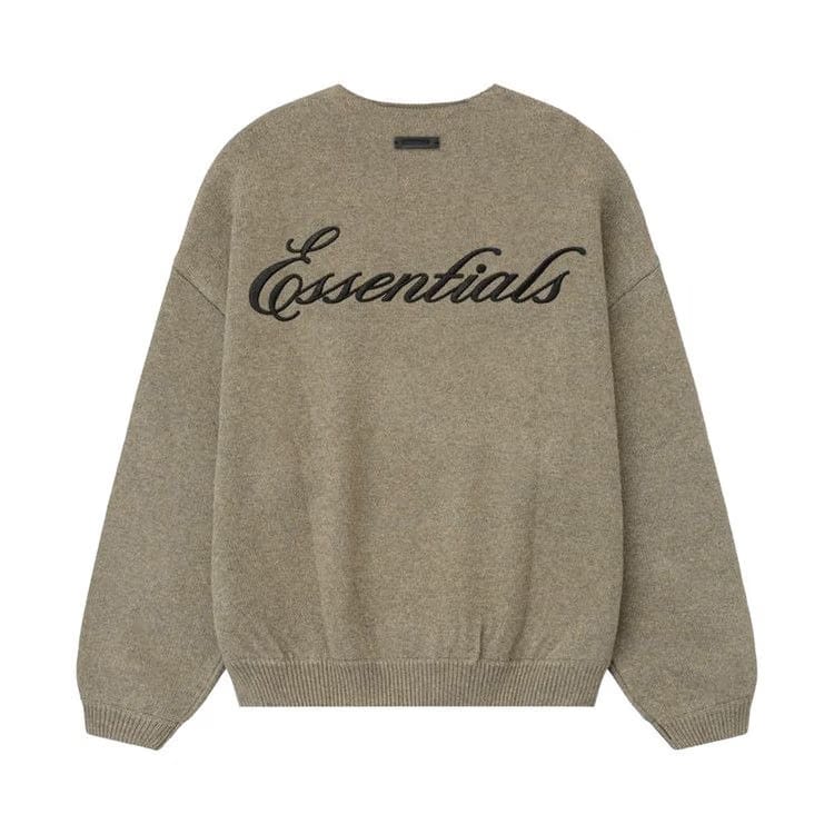 Fear of God Essentials Waffle Crewneck Sweater Homestead Heather