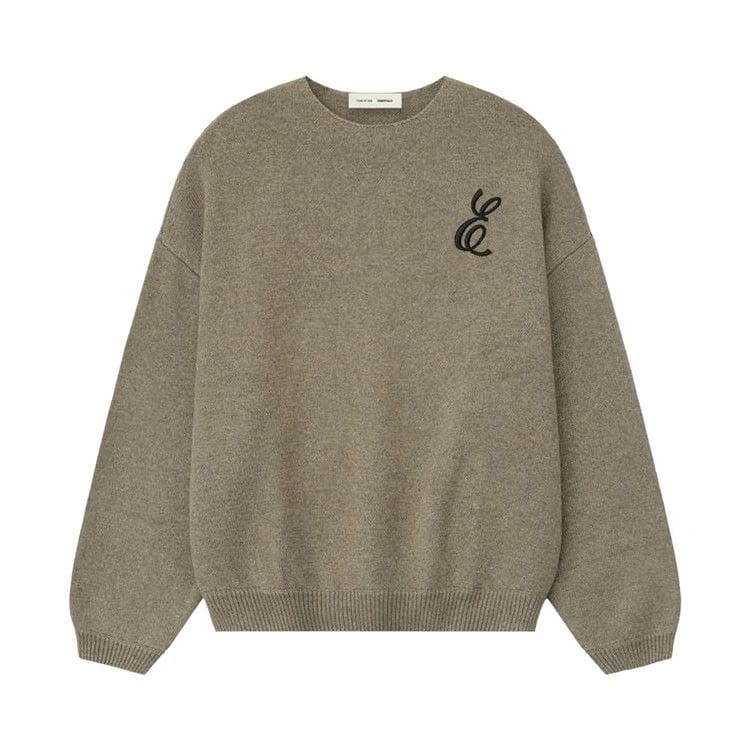 Fear of God Essentials Waffle Crewneck Sweater Homestead Heather