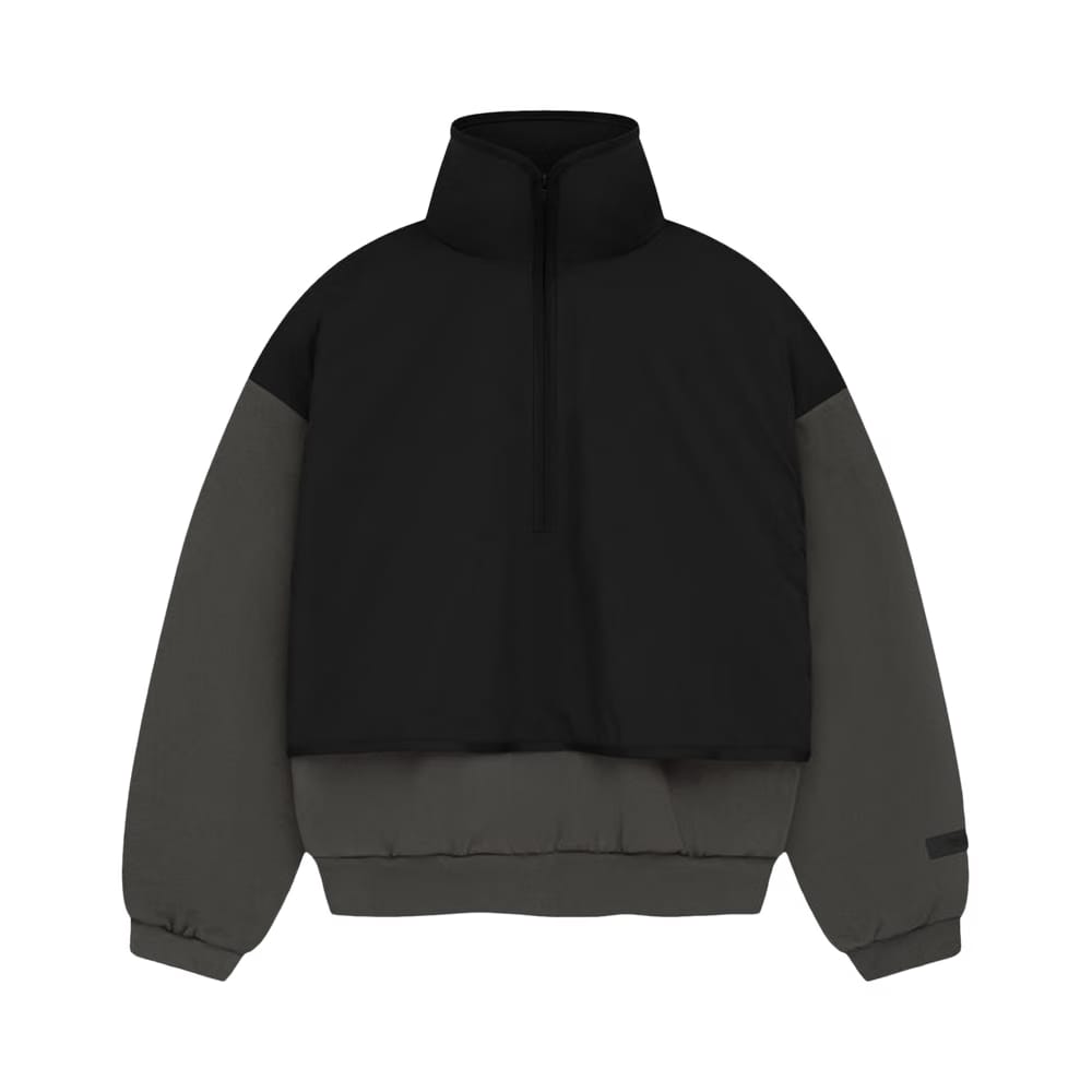 Fear of God Essentials Kids Nylon Fleece Mockneck Sweater Ink/Jet Black