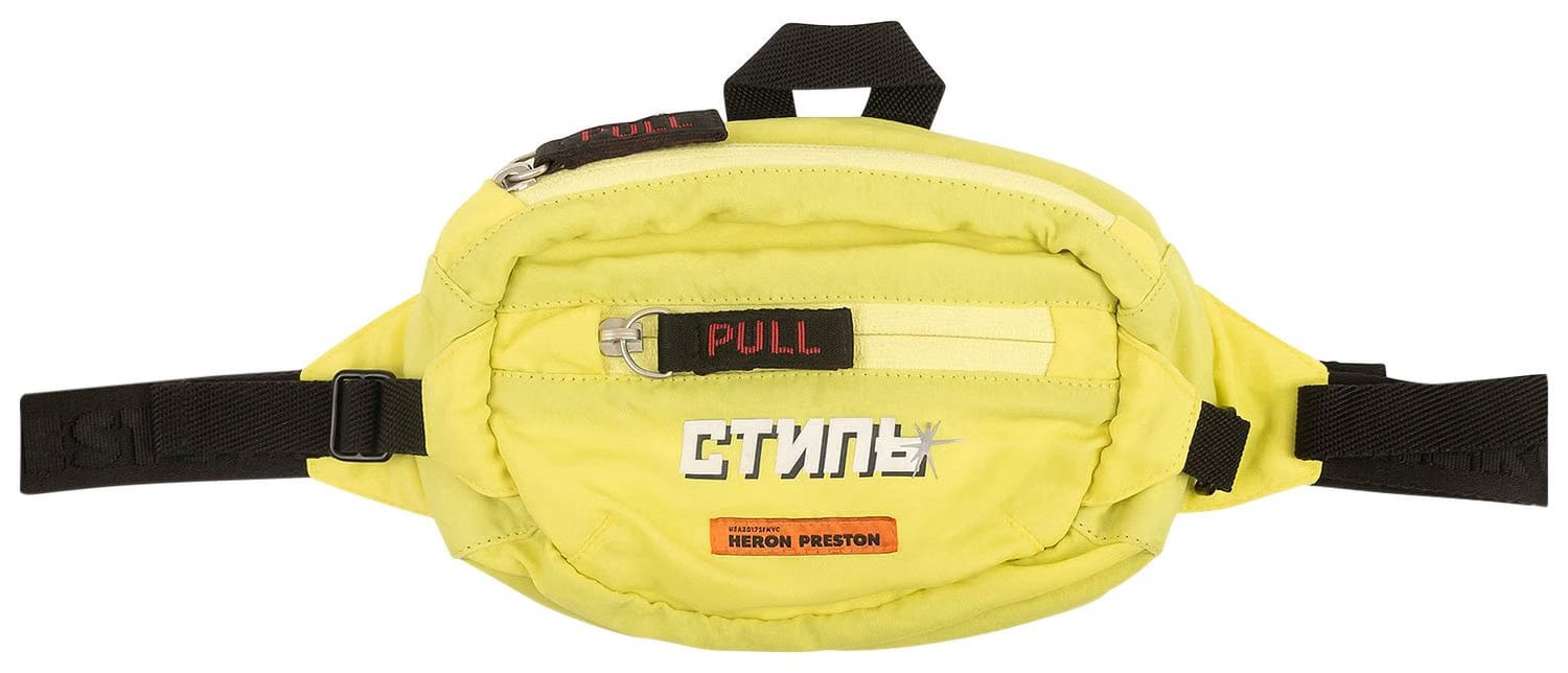 Heron Preston CTNMB Mini Fanny Pack Green/Yellow/White