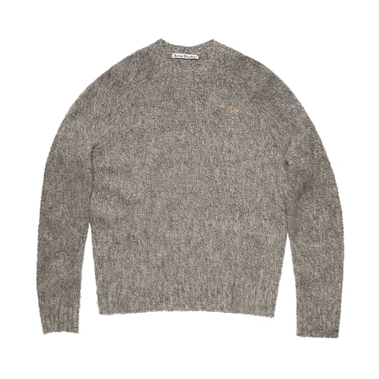 Acne Studios Wool Crewneck Jumper Anthracite Grey