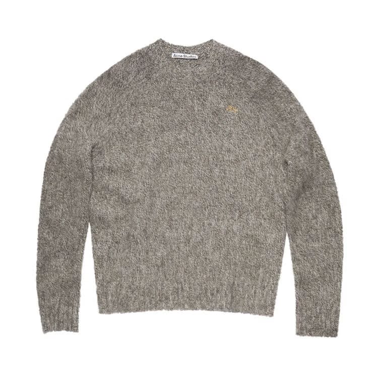 Acne Studios Wool Crewneck Jumper Anthracite Grey