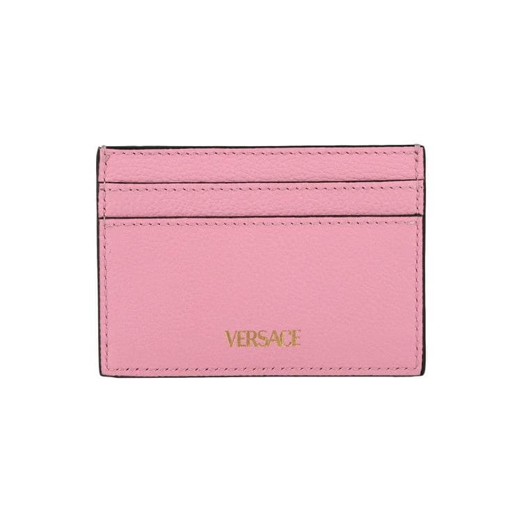 Versace La Medusa Leather Card Holder Pink