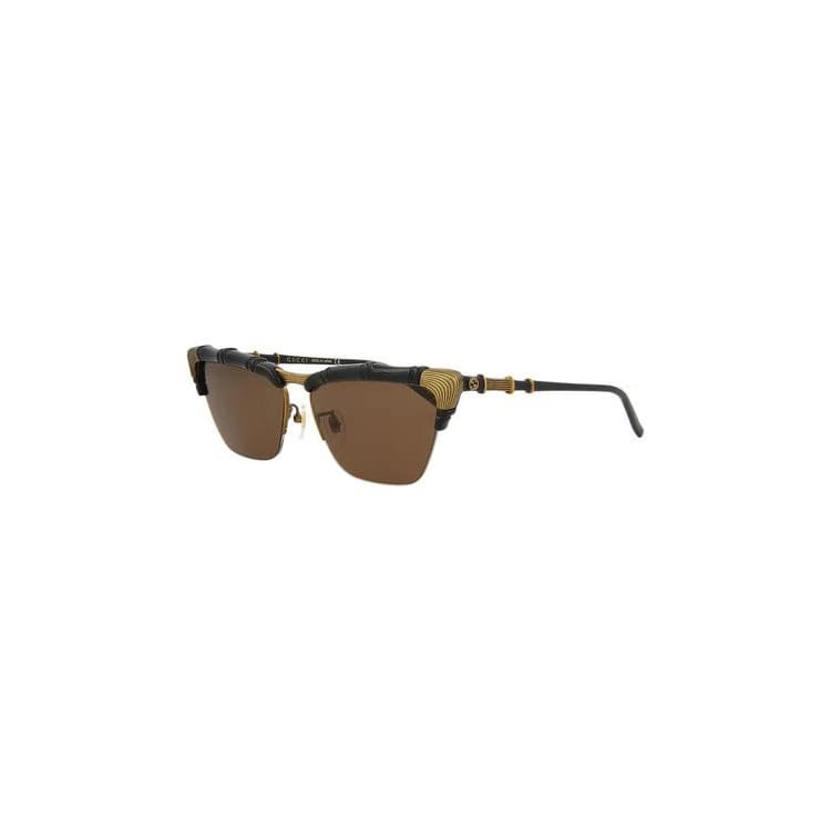 Gucci Cat Eye Sunglasses Black/Brown