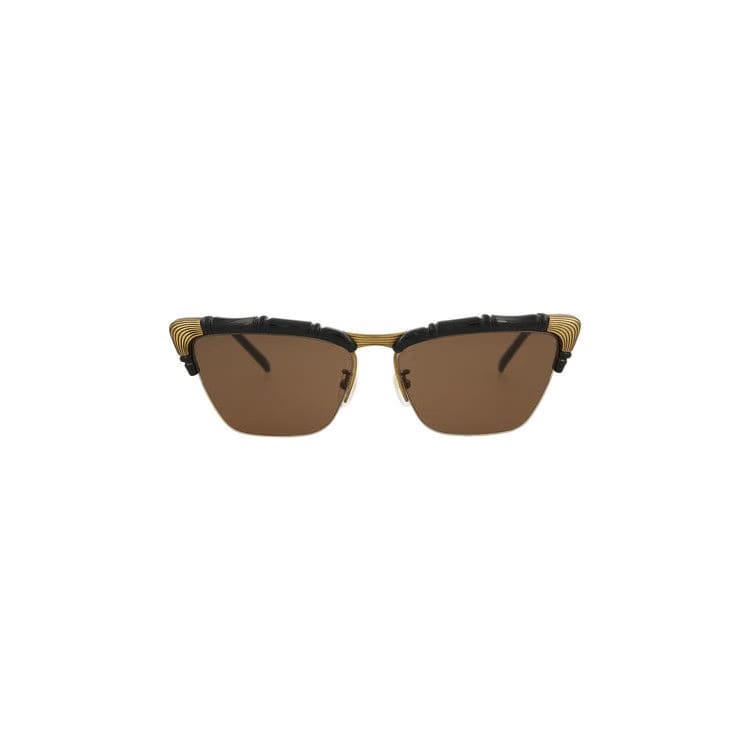 Gucci Cat Eye Sunglasses Black/Brown