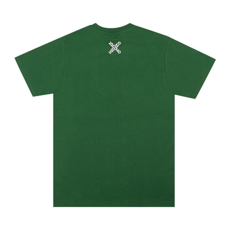 Kenzo Big x Logo Shorts-Sleeve T-Shirt Green