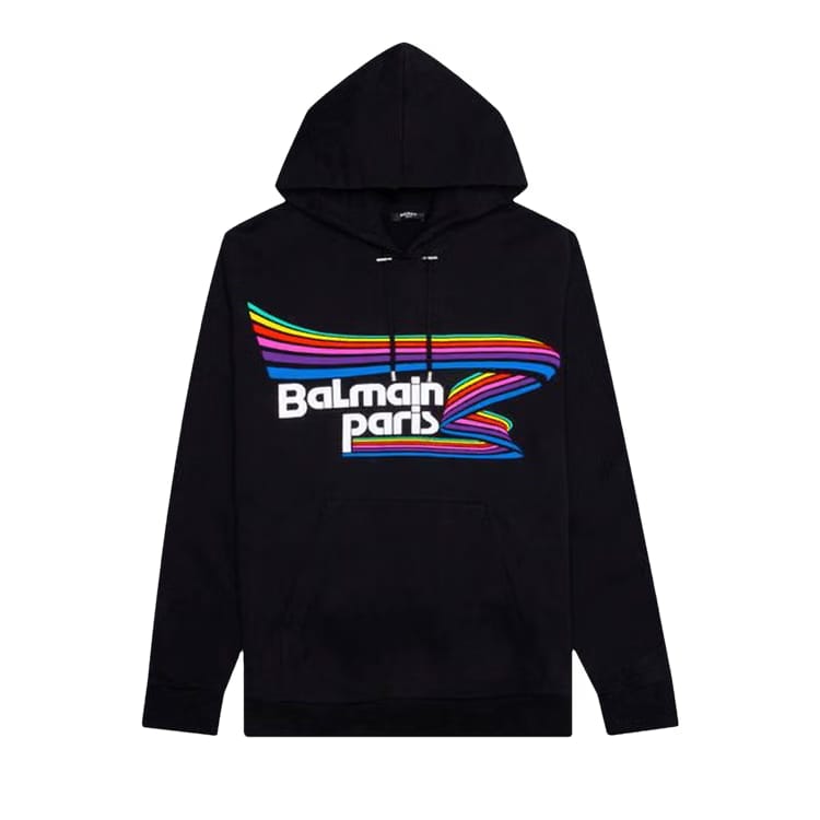 Balmain Oversized Hoodie Black