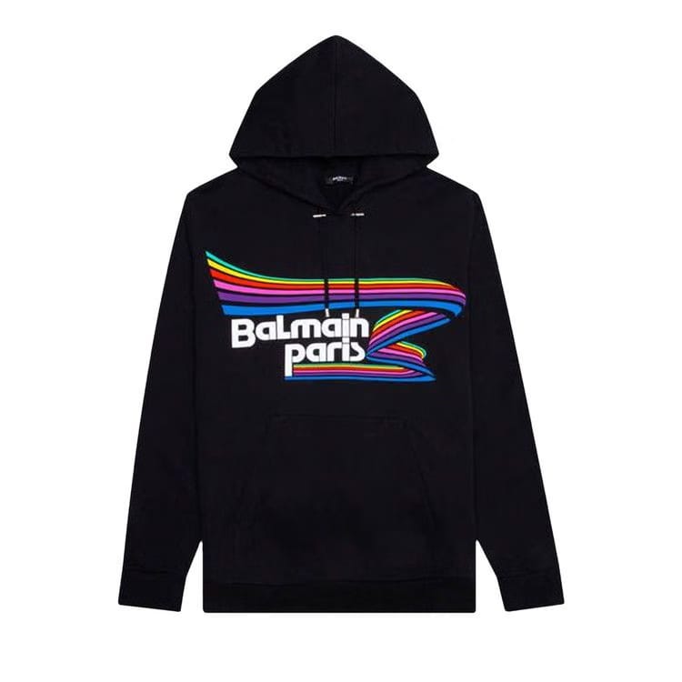 Balmain Oversized Hoodie Black