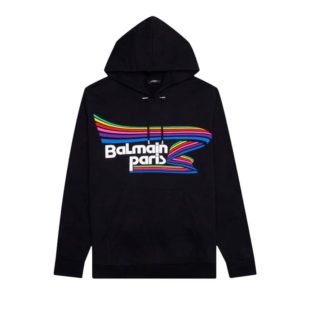 Balmain Oversized Hoodie Black