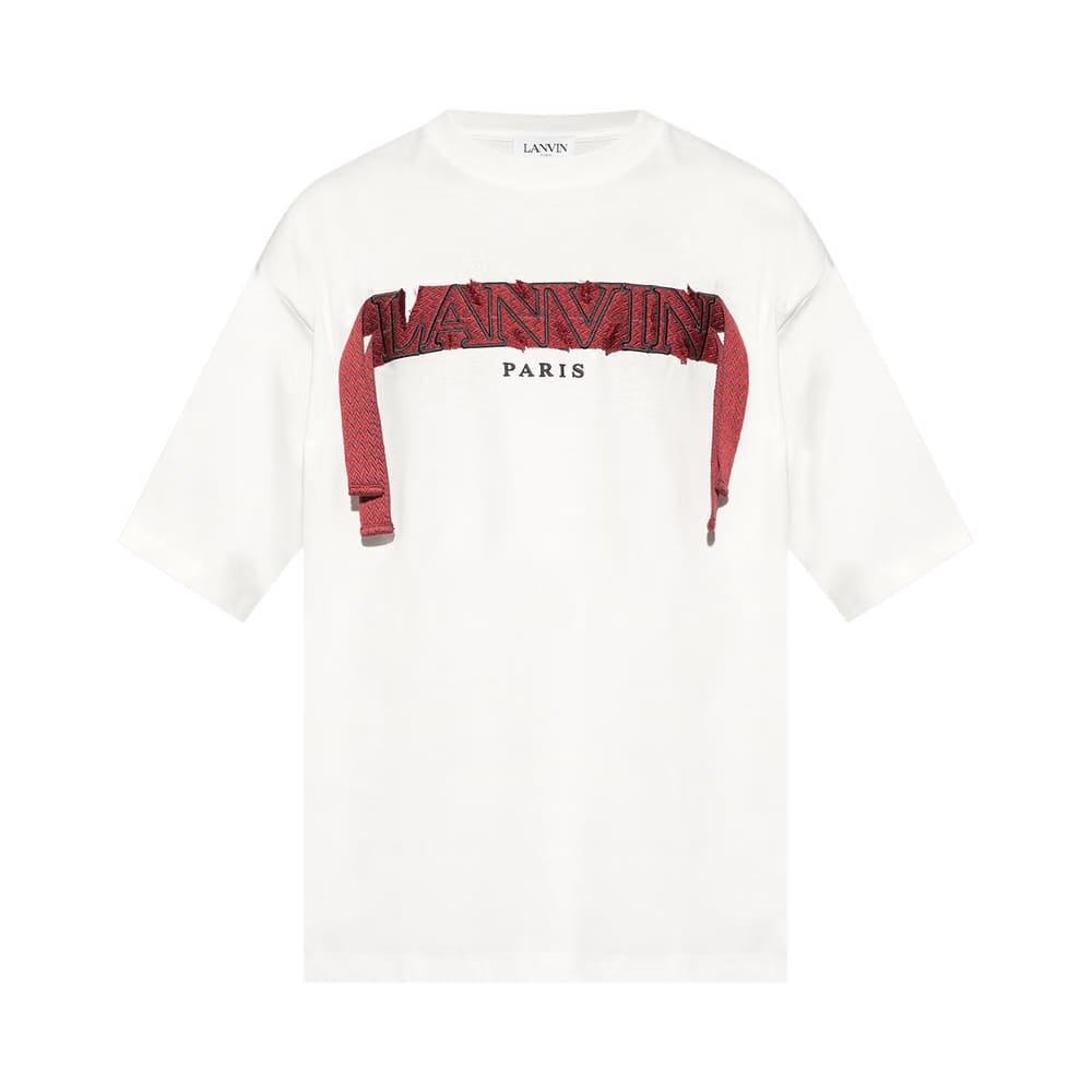 Lanvin Oversized Curblace T-Shirt White