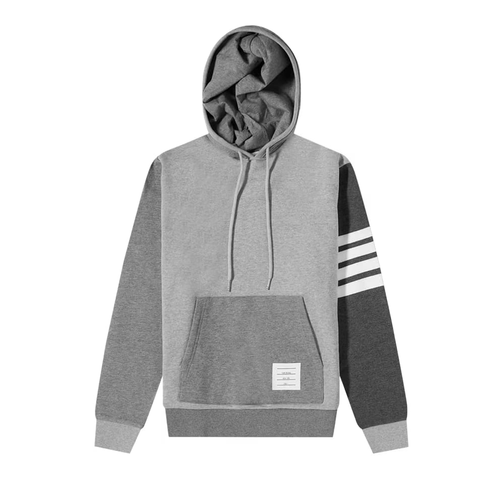 Thom Browne Tonal Fun Mix Hoodie Pullover Tonal Grey