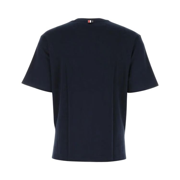 Thom Browne Shorts-Sleeve T-Shirt Navy