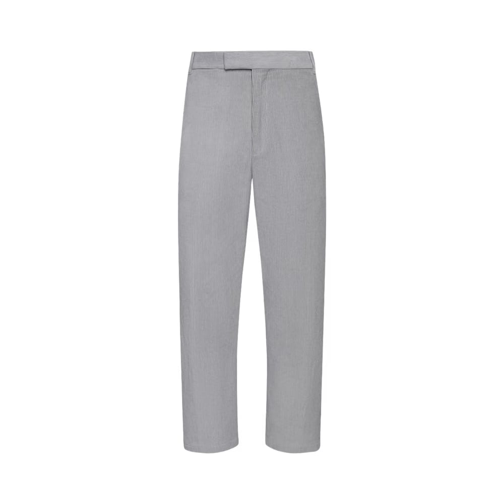 Thom Browne Unconstructed Straight Leg Single Welt Pocket Trouser Light Grey