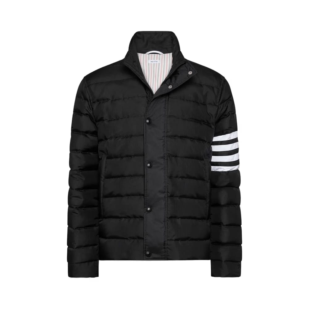 Thom Browne Lightweight Downfill 4 Bar Jacket Black