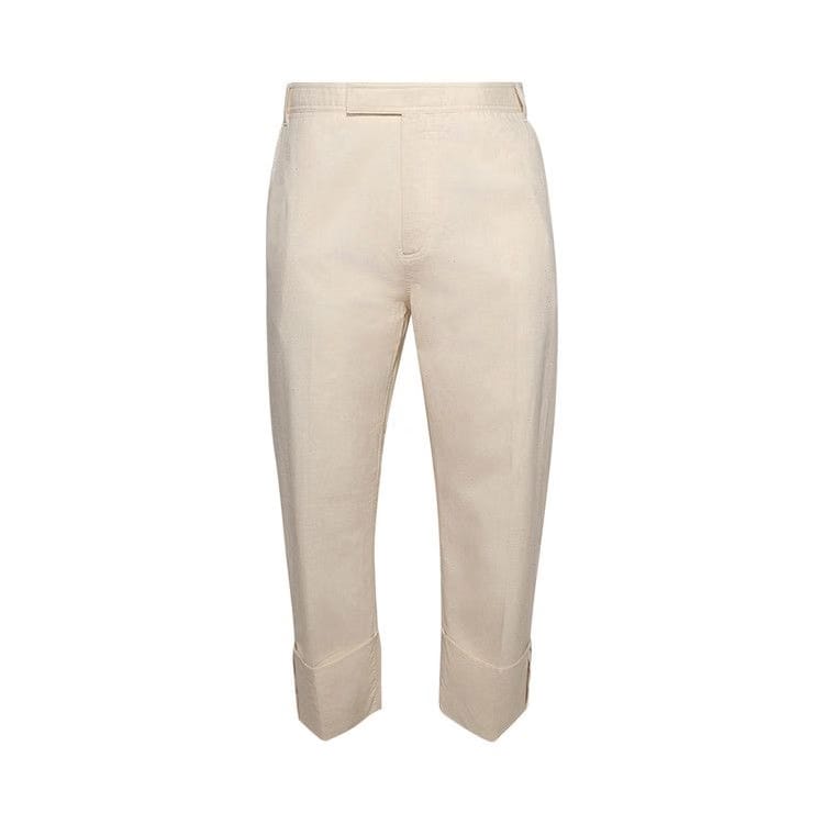 Thom Browne Unconstructed Straight Leg Single Welt Pocket Trouser Muslin
