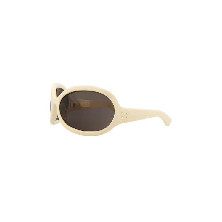 Gucci Wrap Around Sunglasses White/Brown