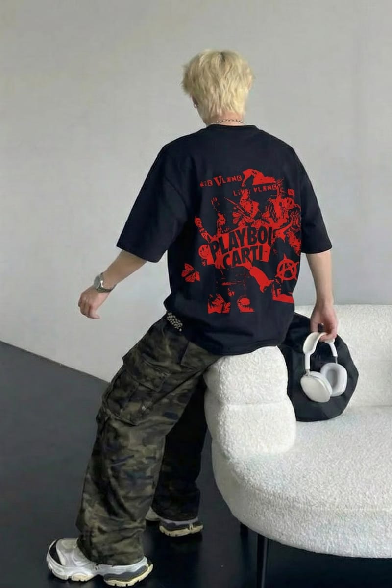 Carti - DIE LIT (Black and Red) T-shirt