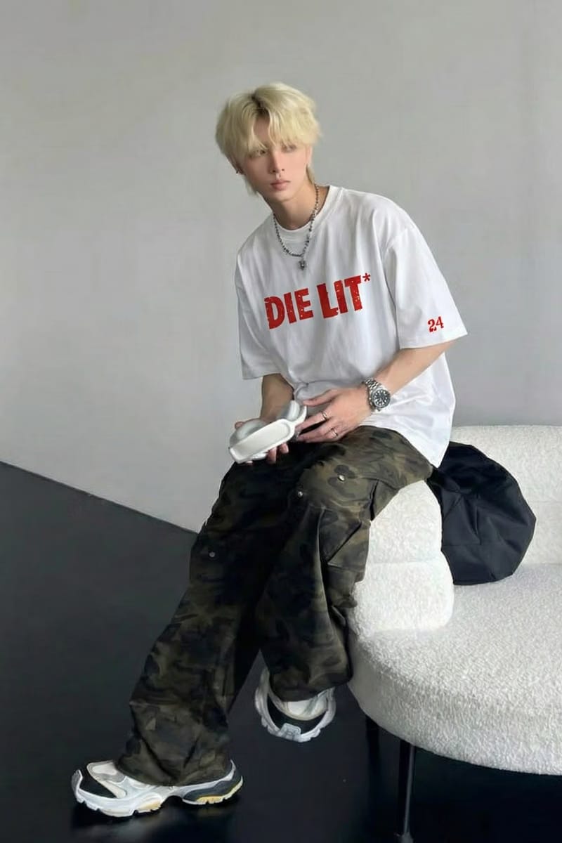 Carti - DIE LIT (White And Red) T-shirt