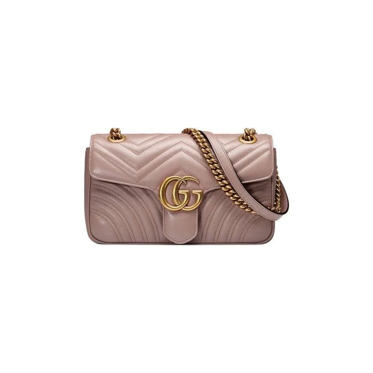 Gucci GG Marmont Matelassé Shoulder Bag Dusty Pink