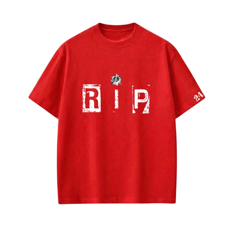 Carti - REST IN PEACE (Red and White) T-shirt