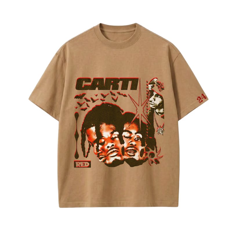 Carti - WAKE UP, FIRST OF THE MONTH (Brown) T-shirt
