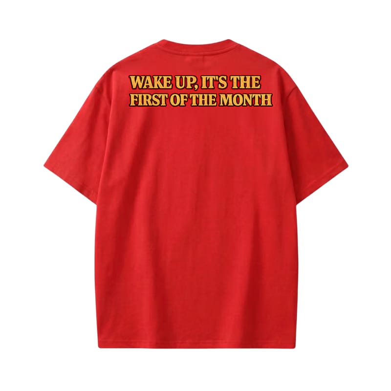 Carti - WAKE UP, FIRST OF THE MONTH (Red) T-shirt