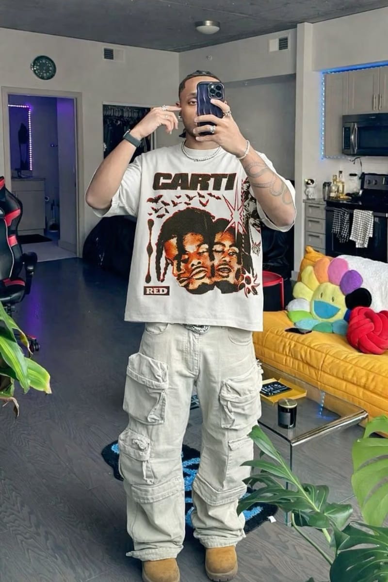 Carti - WAKE UP, FIRST OF THE MONTH (White) T-shirt