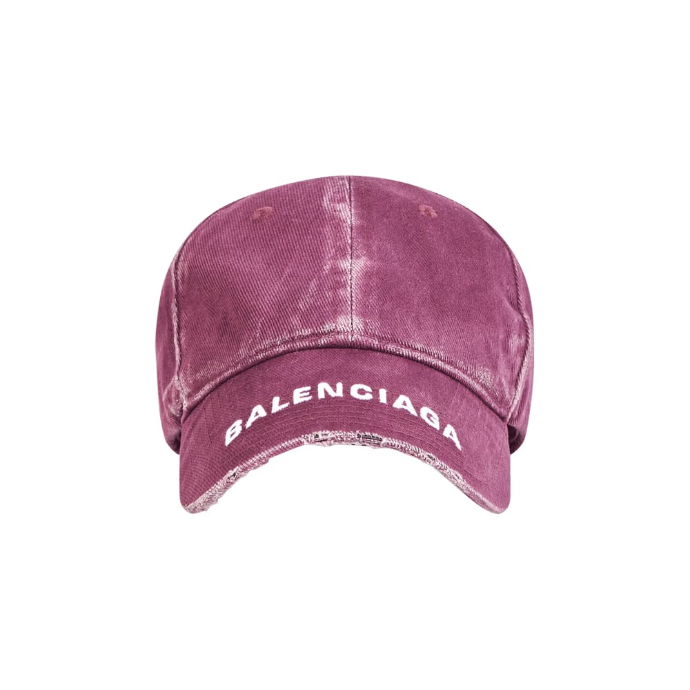 Balenciaga Logo Visor Cap Grape/White