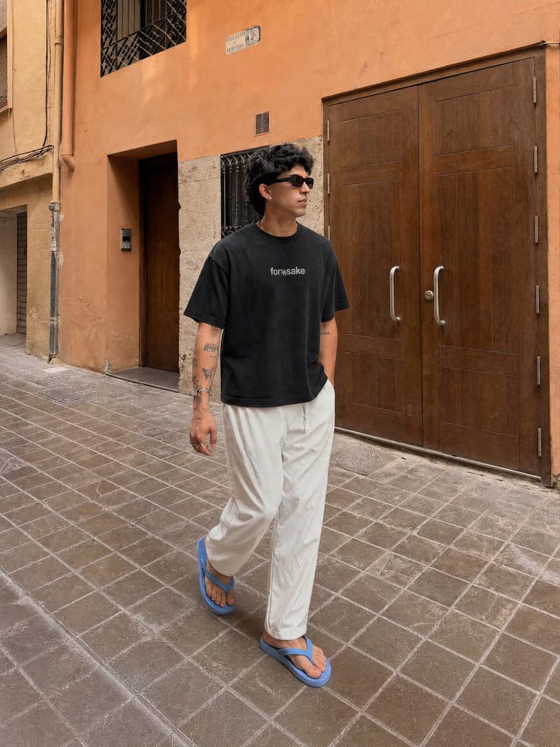 Forfksake Handle With Care Black T-Shirt