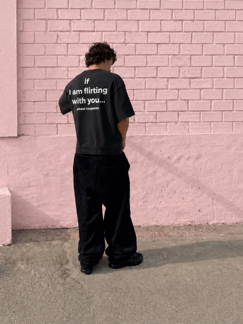 Forfksake If I'm Flirting With You Black T-Shirt