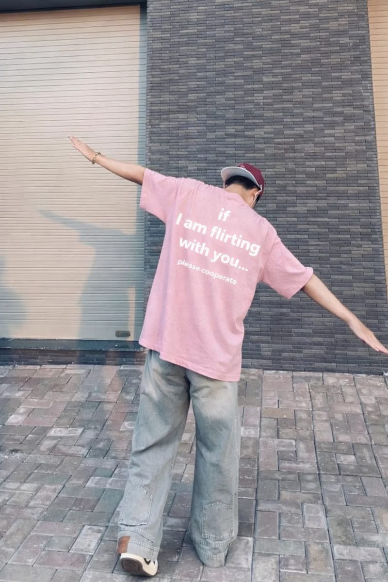 Forfksake If I'm Flirting With You Pink T-Shirt