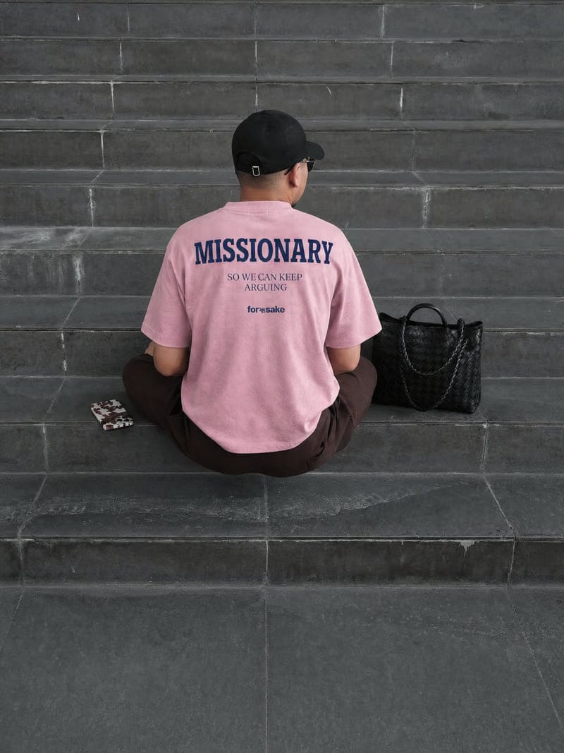 Forfksake Missionary Arguments Club Pink T-Shirt