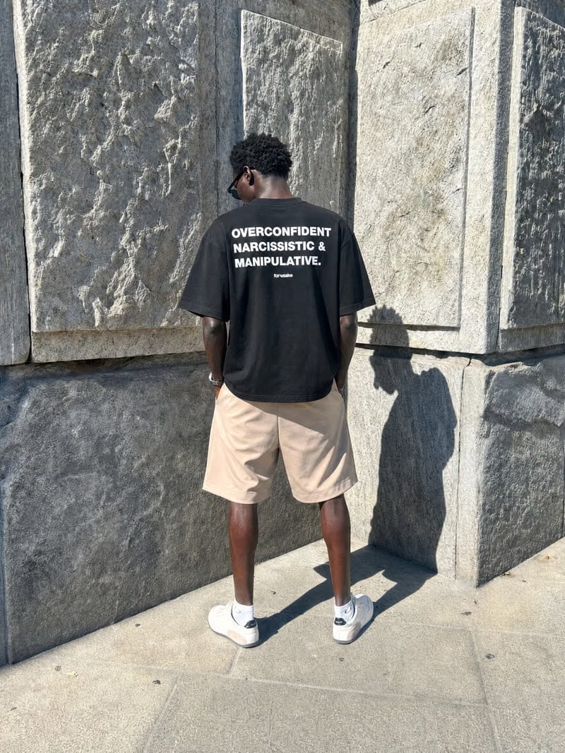 Forfksake Overconfident Narcissist Black T-Shirt