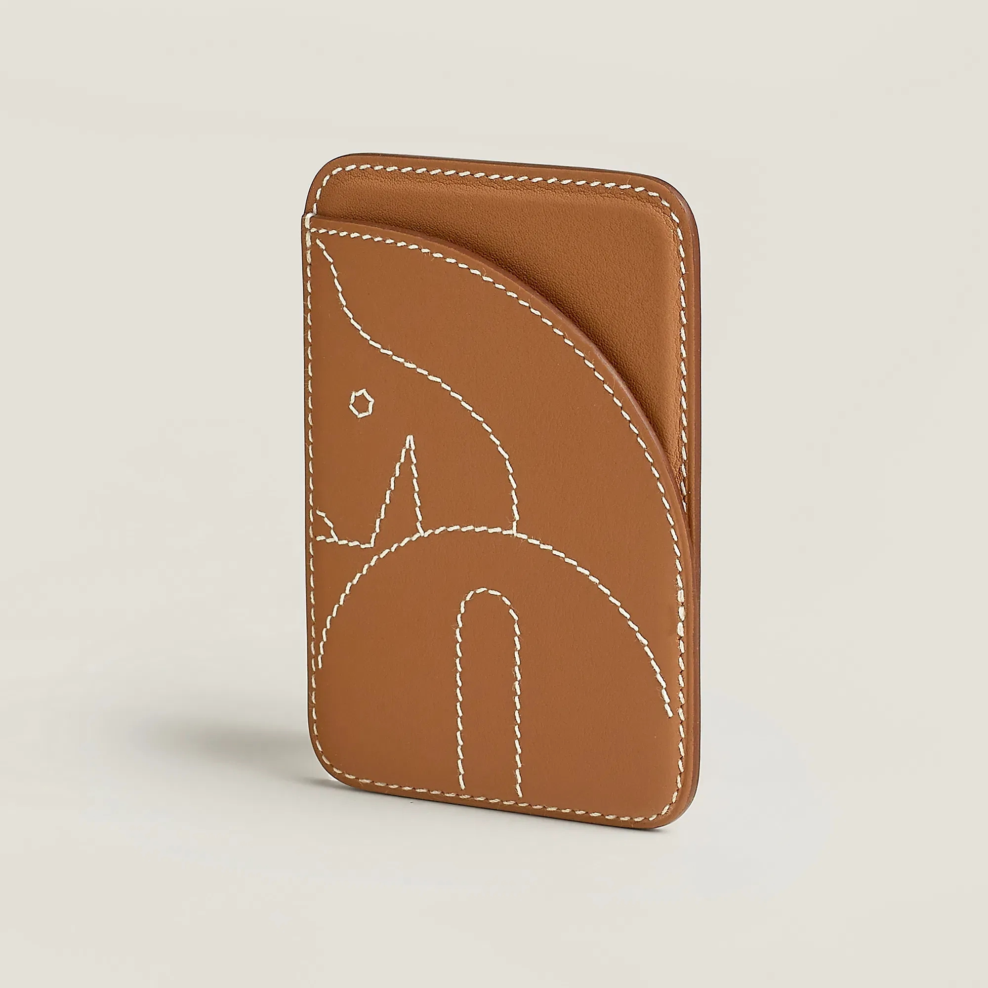 Horse MagSafe Card holder Gold