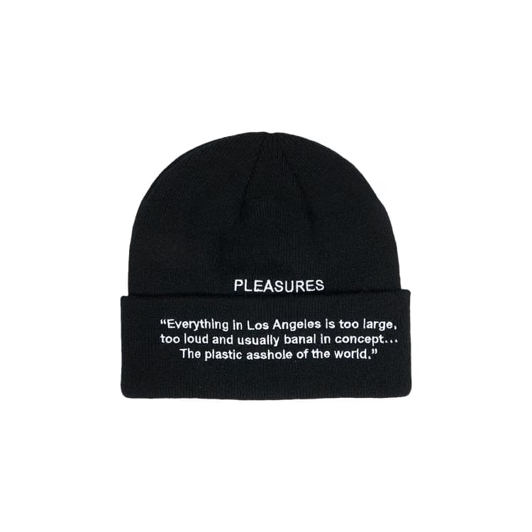 Pleasures Plastic Beanie Black