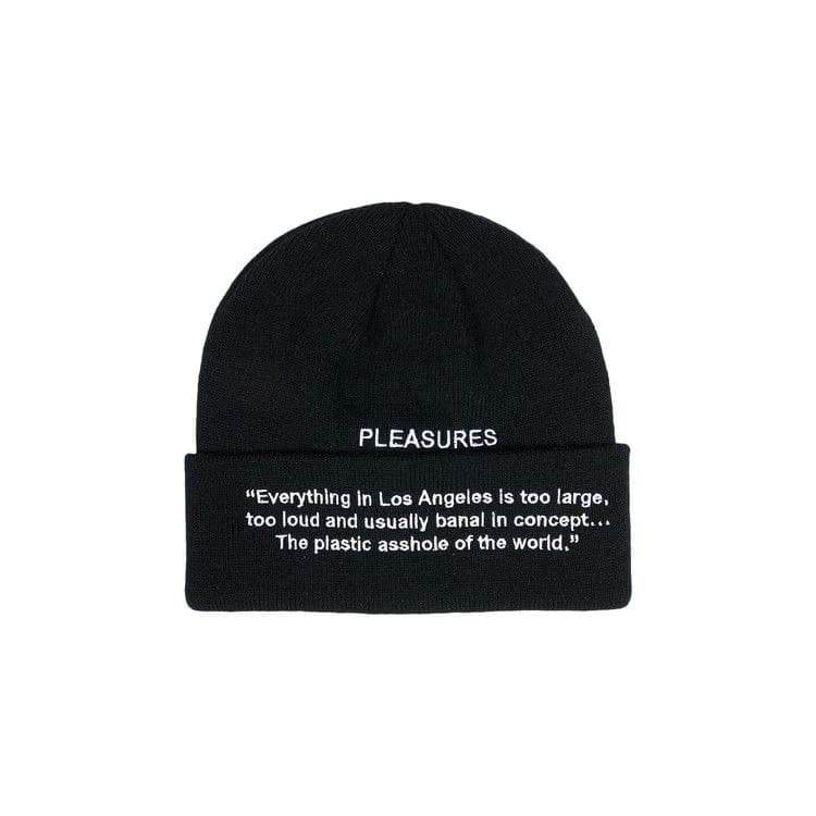 Pleasures Plastic Beanie Black