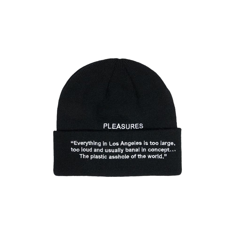 Pleasures Plastic Beanie Black