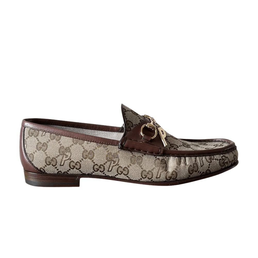 Palace x Gucci GG-P Canvas Horsebit Loafer Beige