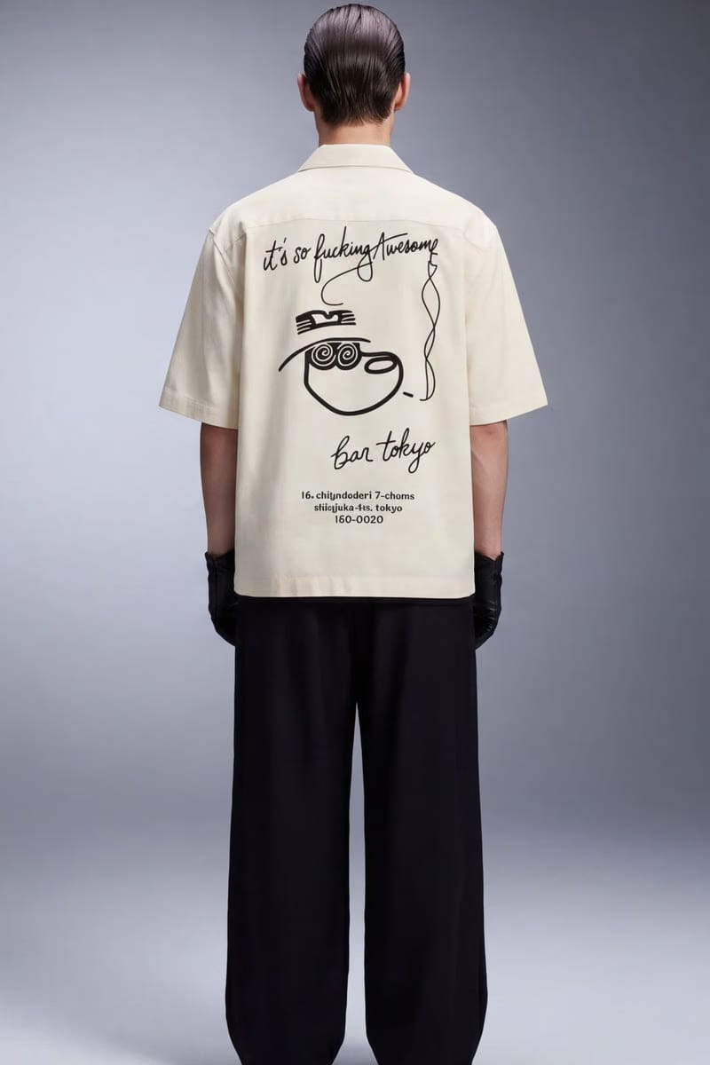 Off Supply Bar Tokyo Off White Bowling Shirt