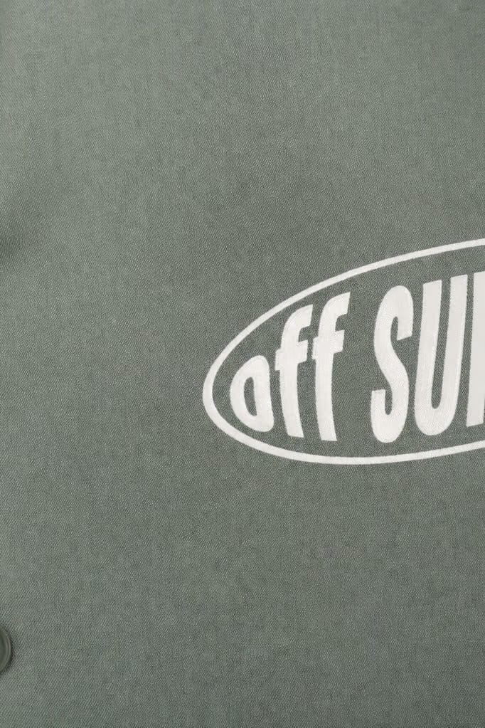 Off Supply Motion Dreams Sage Green Bowling Shirt