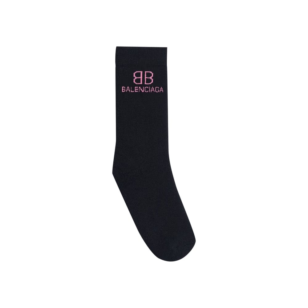 Balenciaga BB Socks Black/Pink