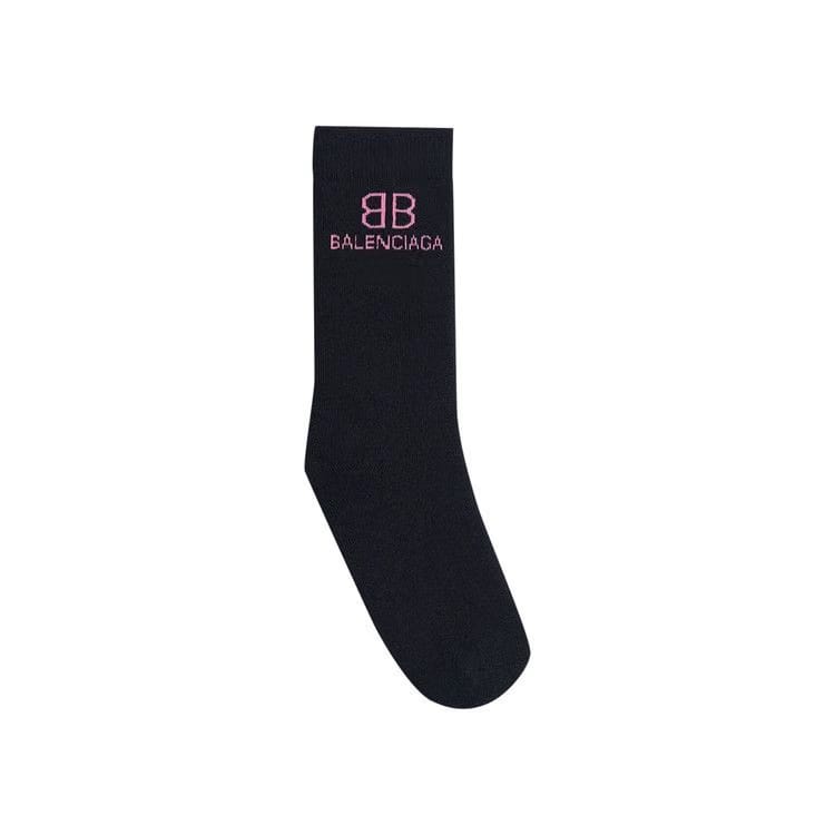 Balenciaga BB Socks Black/Pink