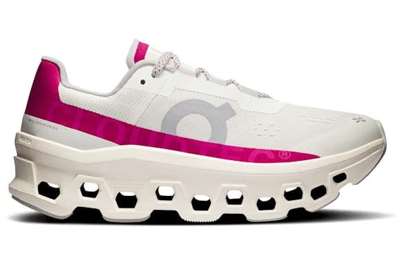 ON Running Cloudmonster Ivory Grenadine WMNS