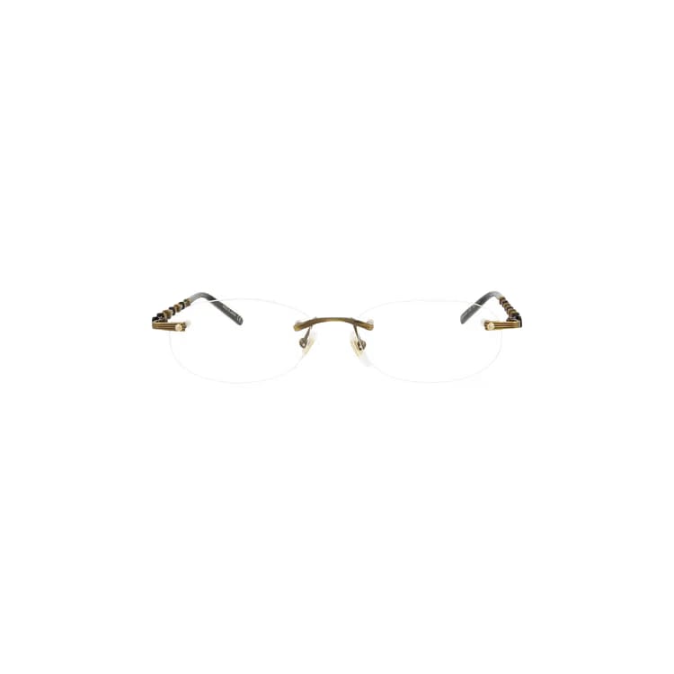 Gucci Oval Sunglasses Gold/Transparent