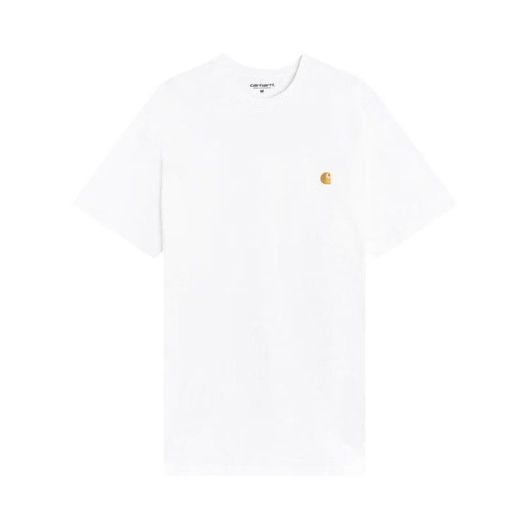 Carhartt WIP Shorts-Sleeve Chase T-Shirt White/Gold