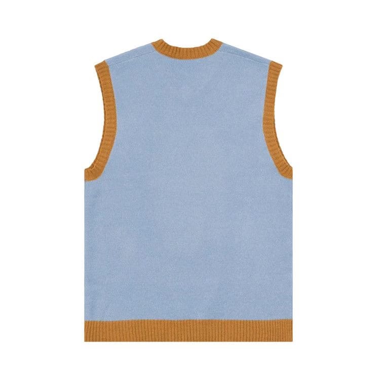Brain Dead Kitty Cat Sweater Vest Light Blue