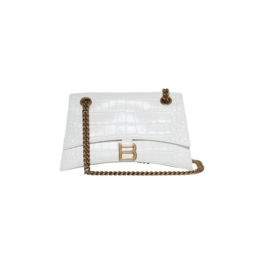 Balenciaga Crush Chain Bag Optic White