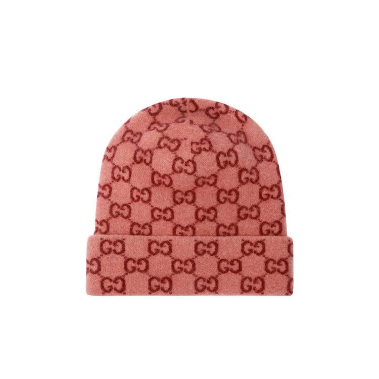 Gucci Patterned Beanie Pink